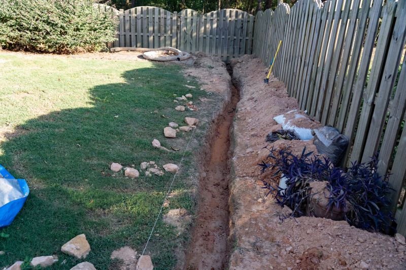 Excavation for Barrier Placement